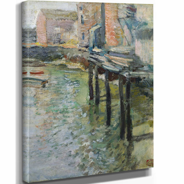 Deserted Wharf By John Henry Twachtman