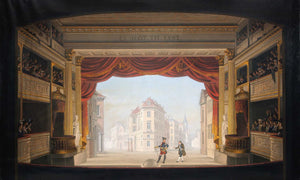 Cf Christensen Det Indvendige Af Det Kgl Teater Under Fremstillingen Af Jacob V Thyboe (1820 – 1830) By Cf Christensen