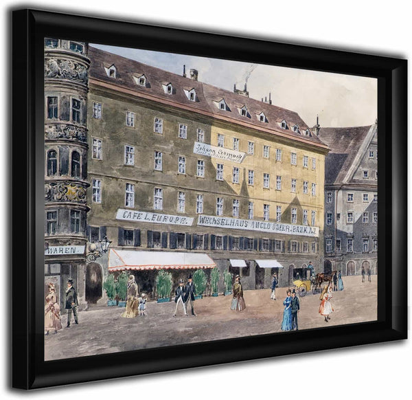 Die Ehemalige Brandstatte Am Stephansplatz In Wien Mit Dem Cafe Leurope By August Gerasch