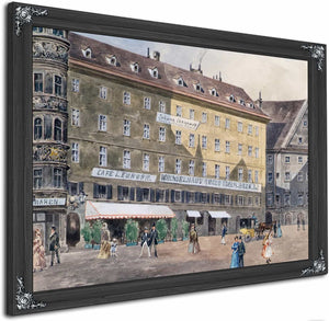 Die Ehemalige Brandstatte Am Stephansplatz In Wien Mit Dem Cafe Leurope By August Gerasch