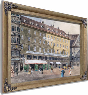 Die Ehemalige Brandstatte Am Stephansplatz In Wien Mit Dem Cafe Leurope By August Gerasch