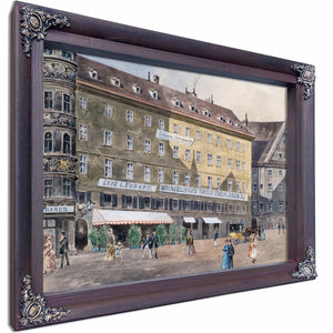 Die Ehemalige Brandstatte Am Stephansplatz In Wien Mit Dem Cafe Leurope By August Gerasch