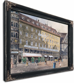 Die Ehemalige Brandstatte Am Stephansplatz In Wien Mit Dem Cafe Leurope By August Gerasch