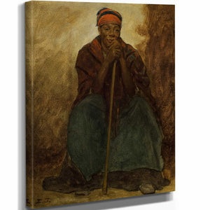 Dinah Portrait Of A Negress By Eastman Johnson