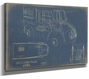 Divco Milk Truck 1950 Wall Art from Bella Frye.