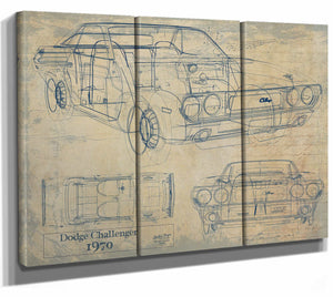 Dodge Challenger 1970 Wall Art from Bella Frye.