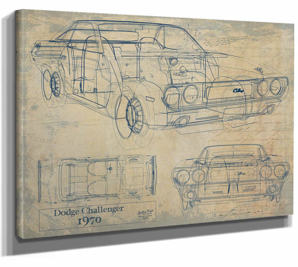 Dodge Challenger 1970 Wall Art from Bella Frye.