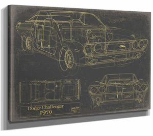 Dodge Challenger 1970 Wall Art from Bella Frye.