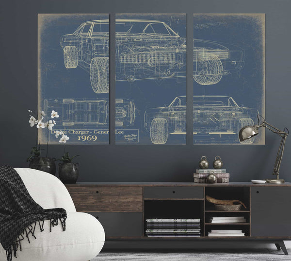 Dodge Charger General Wall Art from Bella Frye.