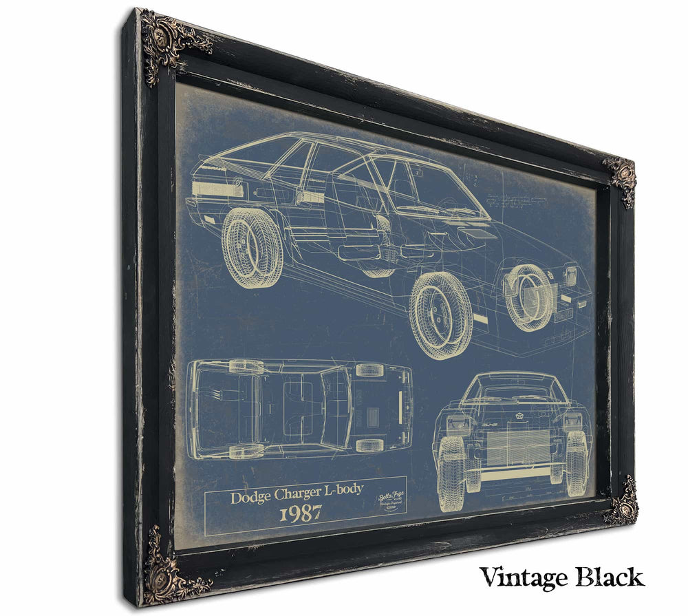 Dodge Charger L Body 1987 Wall Art from Bella Frye.