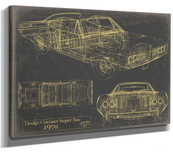 Dodge Coronet Super Bee 1970 Wall Art from Bella Frye.