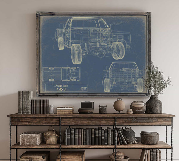 Dodge Ram 1983 Fbm Wall Art from Bella Frye.