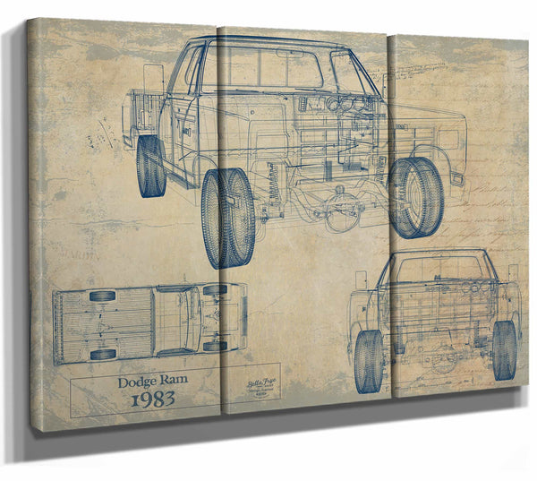 Dodge Ram 1983 Fbm Wall Art from Bella Frye.