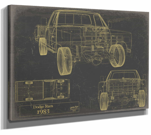 Dodge Ram 1983 Fbm Wall Art from Bella Frye.