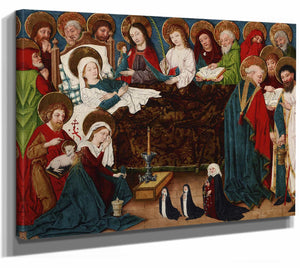 Meister Der Gewandstudien 14" x 11" / Stretched Canvas Wrap Dormition Of The Mother Of God By Meister Der Gewandstudien