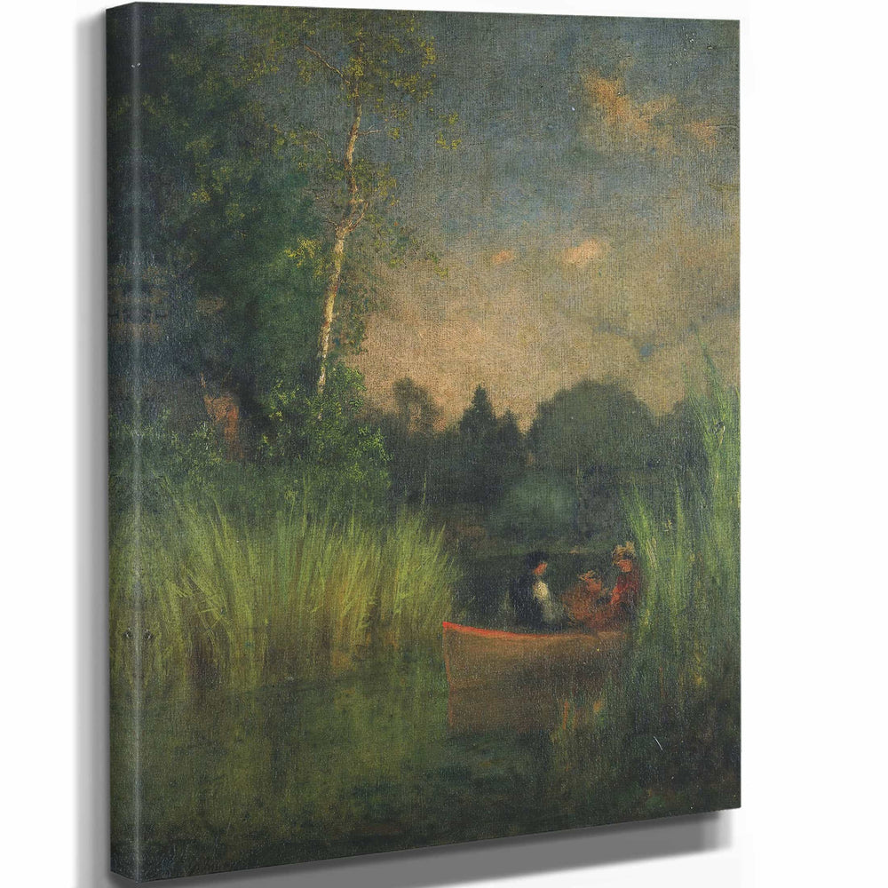 George Inness Dusk In The Rushes By George Inness