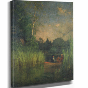 George Inness Dusk In The Rushes By George Inness