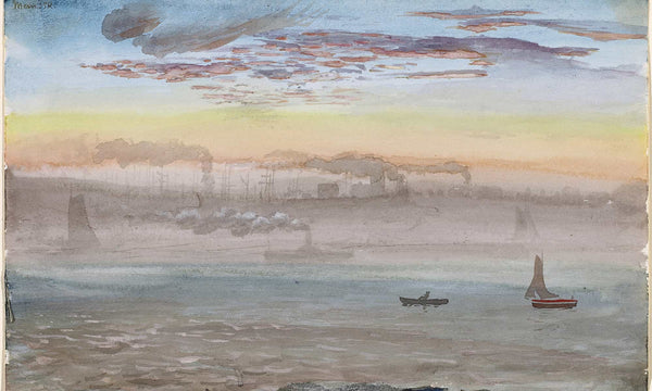 Charles De Wolf Brownell East River Sunrise By Charles De Wolf Brownell