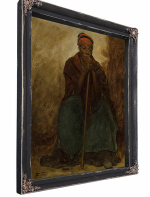 Dinah Portrait Of A Negress By Eastman Johnson