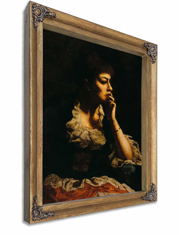 Portrait Of Mrs Eastman Johnson By Eastman Johnson