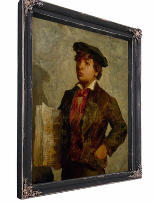 Newspaper Boy By Edward Mitchell Bannister