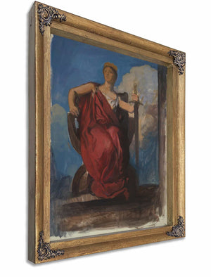 Study For Figure Of The Genius Of Pennsylvania In The Apotheosis Of Pennsylvania By Edwin Austin Abbey