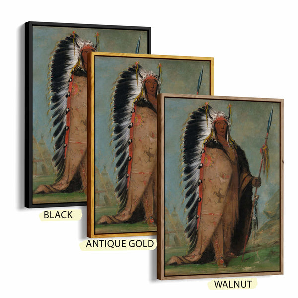 George Catlin Ee Ah Sa Pa Black Rock A Two Kettle Chief By George Catlin