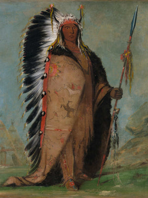 George Catlin Ee Ah Sa Pa Black Rock A Two Kettle Chief By George Catlin