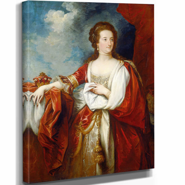 Benjamin West Elizabethcountess Of Effingham By Benjamin West