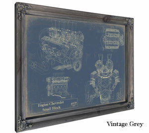 Engine Chevrolet Small Block Wall Art from Bella Frye.