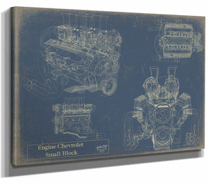 Engine Chevrolet Small Block Wall Art from Bella Frye.