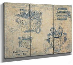 Engine Chevrolet Small Block Wall Art from Bella Frye.