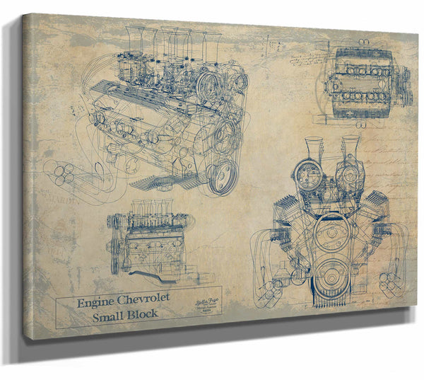 Engine Chevrolet Small Block Wall Art from Bella Frye.