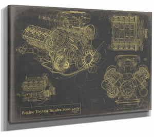 Engine Toyota Tundra 2000 Wall Art from Bella Frye.