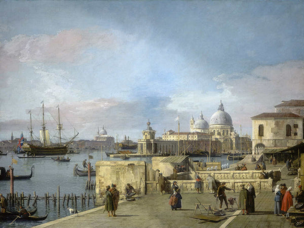 Canaletto Entrance To The Grand Canal From The Molovenice By Canaletto