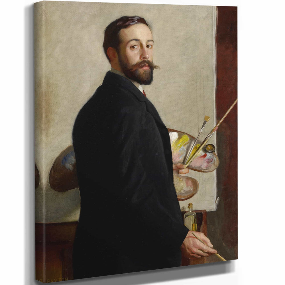 William Mcgregor Paxton 11" x 14" / Stretched Canvas Wrap Ernest Fosbery Esq By William Mcgregor Paxton