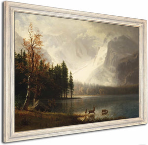 Estes Park Colorado Whytes Lake By Albert Bierstadt