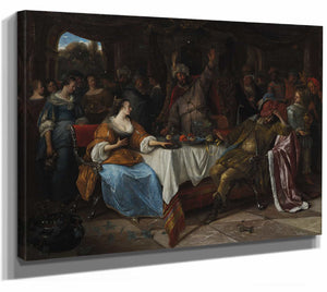 Esther Ahasuerus And Haman By Jan Steen