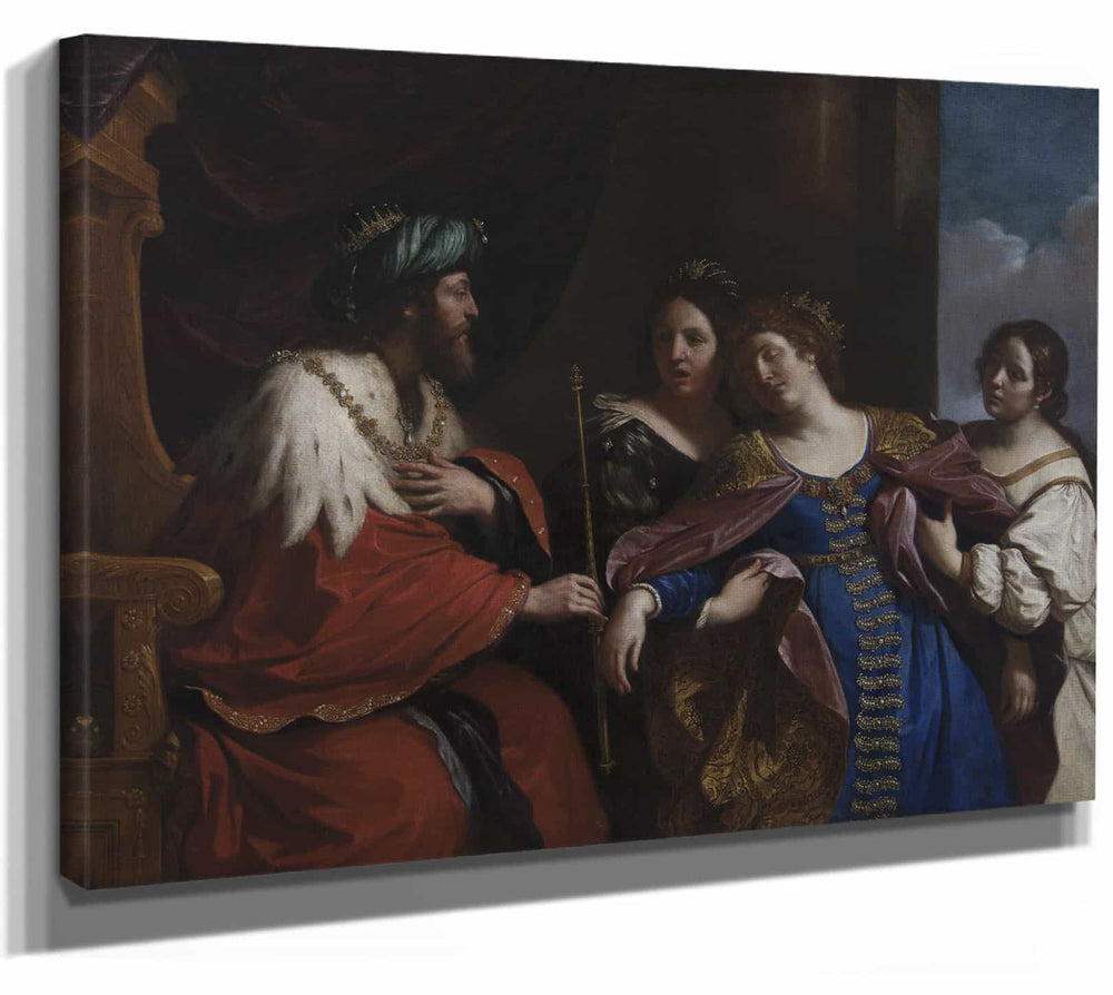 Guercino Esther Before Ahasuerus By Guercino