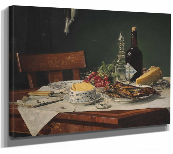 Oa Hermansen Et Frokostbord (1884) By Oa Hermansen