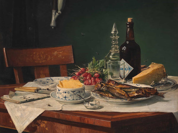 Oa Hermansen Et Frokostbord (1884) By Oa Hermansen