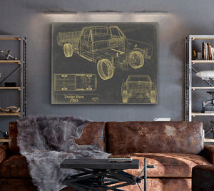 1981 Dodge Ram Truck Original Artwork