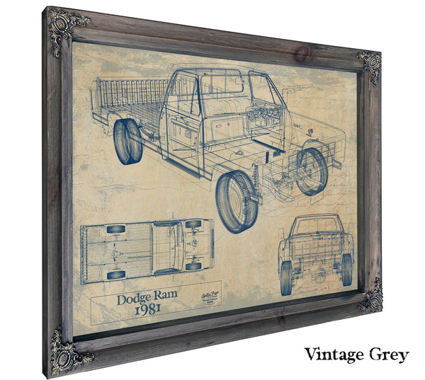 1981 Dodge Ram Truck Original Artwork