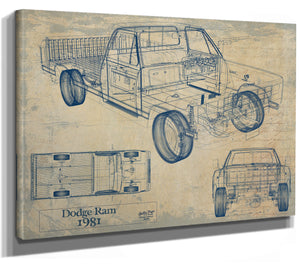 1981 Dodge Ram Truck Original Artwork