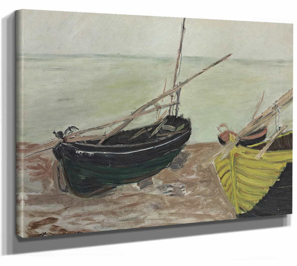 Claude Monet Etude De Bateaux Sur La Plage Detretat By Claude Monet 1