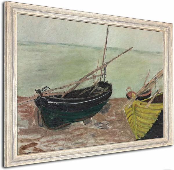 Etude De Bateaux Sur La Plage Detretat By Claude Monet 1