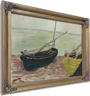 Etude De Bateaux Sur La Plage Detretat By Claude Monet 1