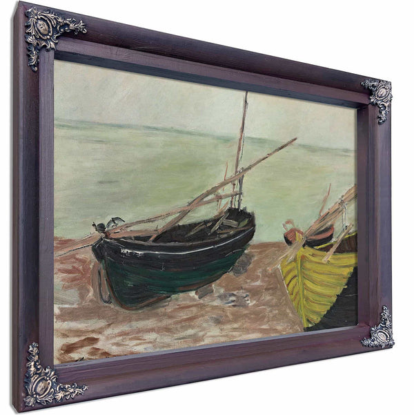 Etude De Bateaux Sur La Plage Detretat By Claude Monet 1