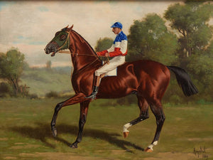 Henry Stull Eurus With Jockey Up By Henry Stull