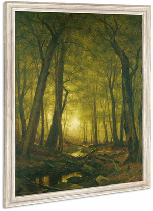 Evening In The Woods By Worthington Whittredge